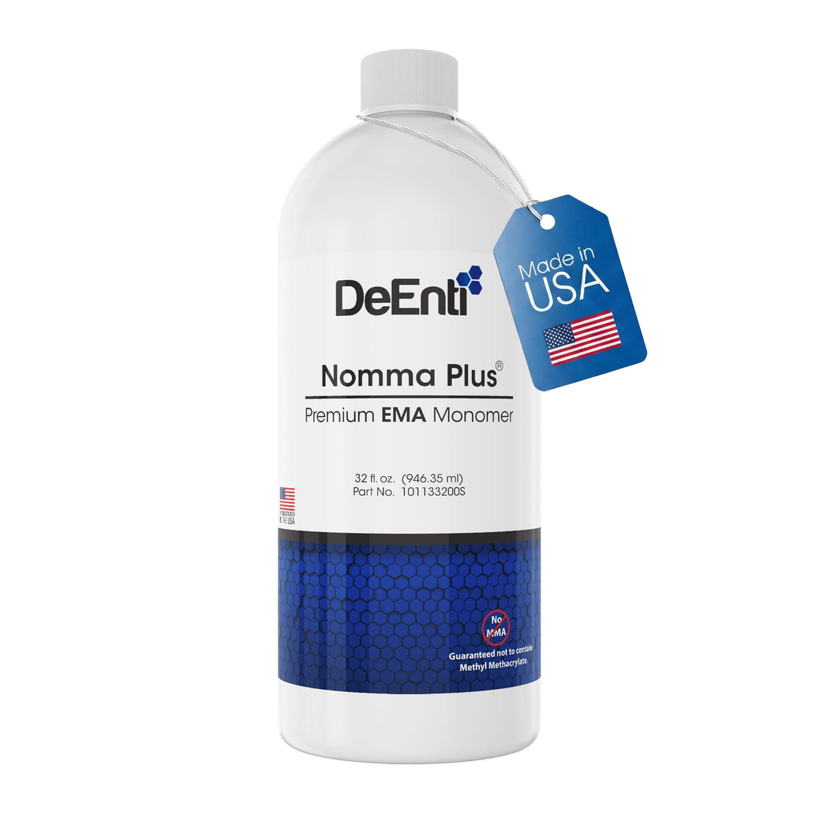 DeEnti Nomma Plus front label showing product benefits and volume