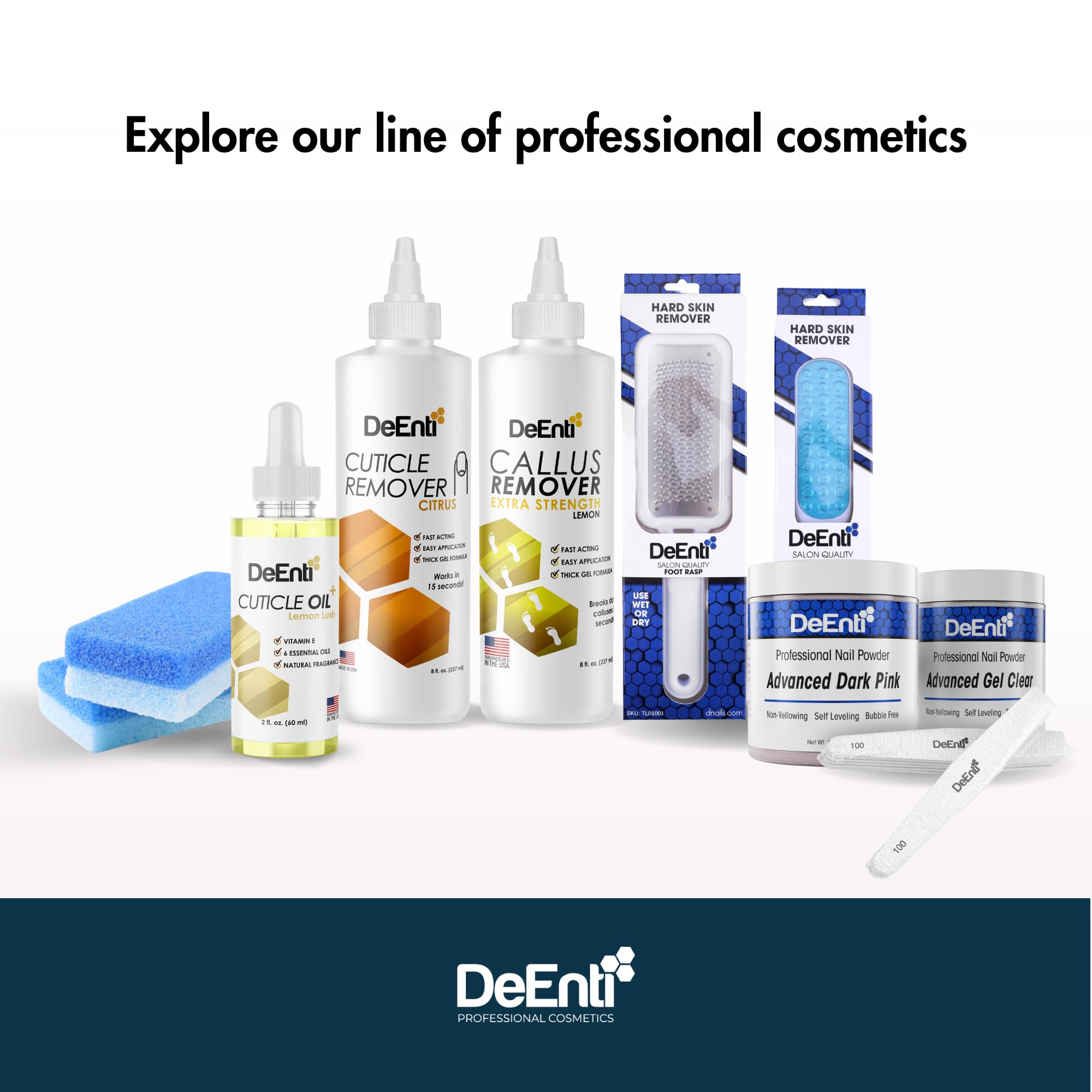 DeEnti professional salon setup with bottle and tools showing salon-ready quality