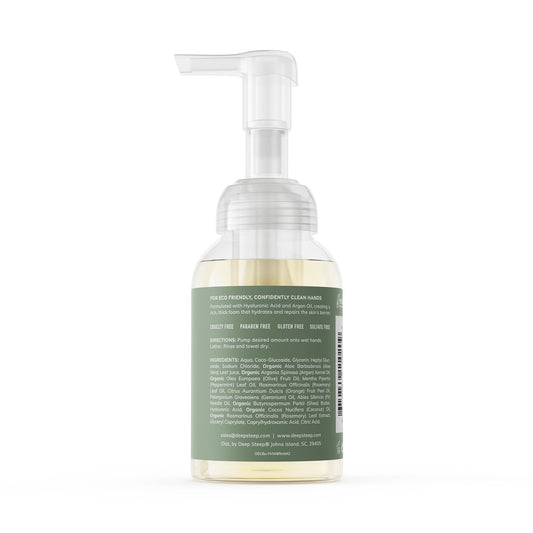 Deep Steep close-up foam texture showing gentle lather and comfort