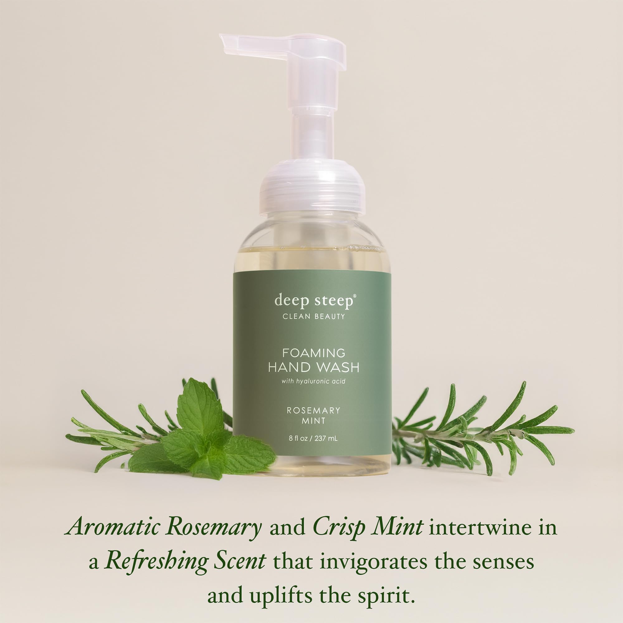 Deep Steep product label with ingredient highlights for transparency