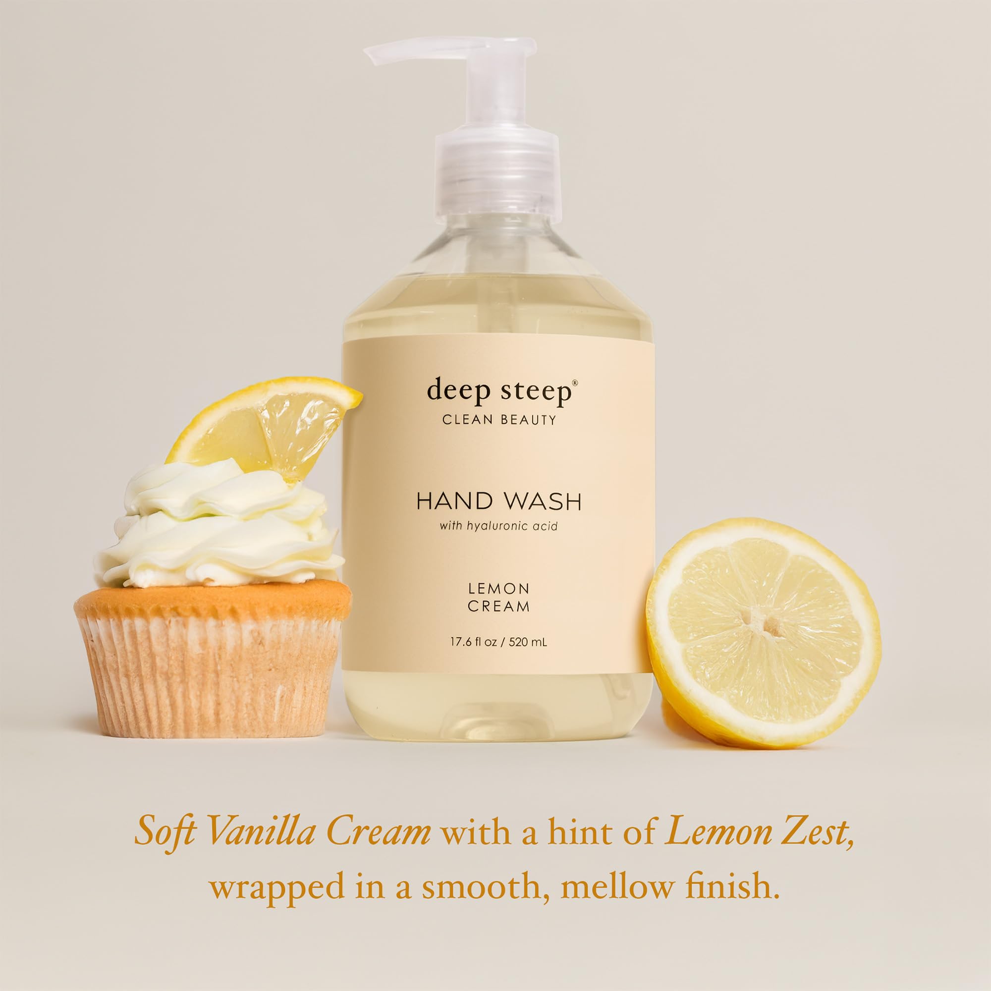 Deep Steep close-up texture of liquid hand wash highlighting moisturizing feel