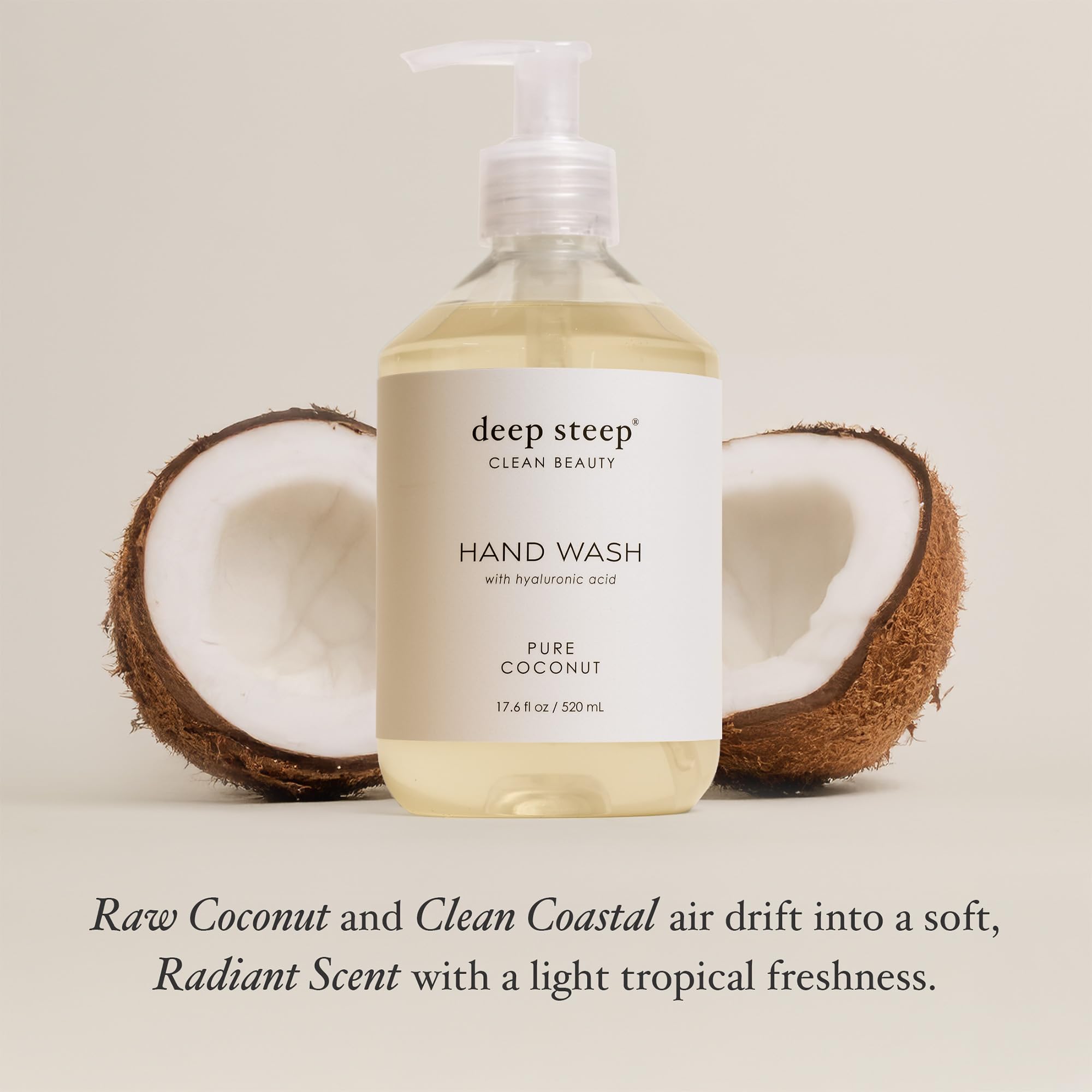 Deep Steep lather on hands showing gentle cleansing and foam
