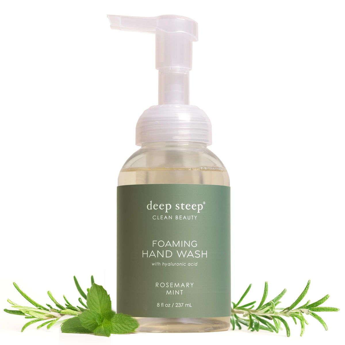 Deep Steep front packaging showing rosemary mint scent and benefits