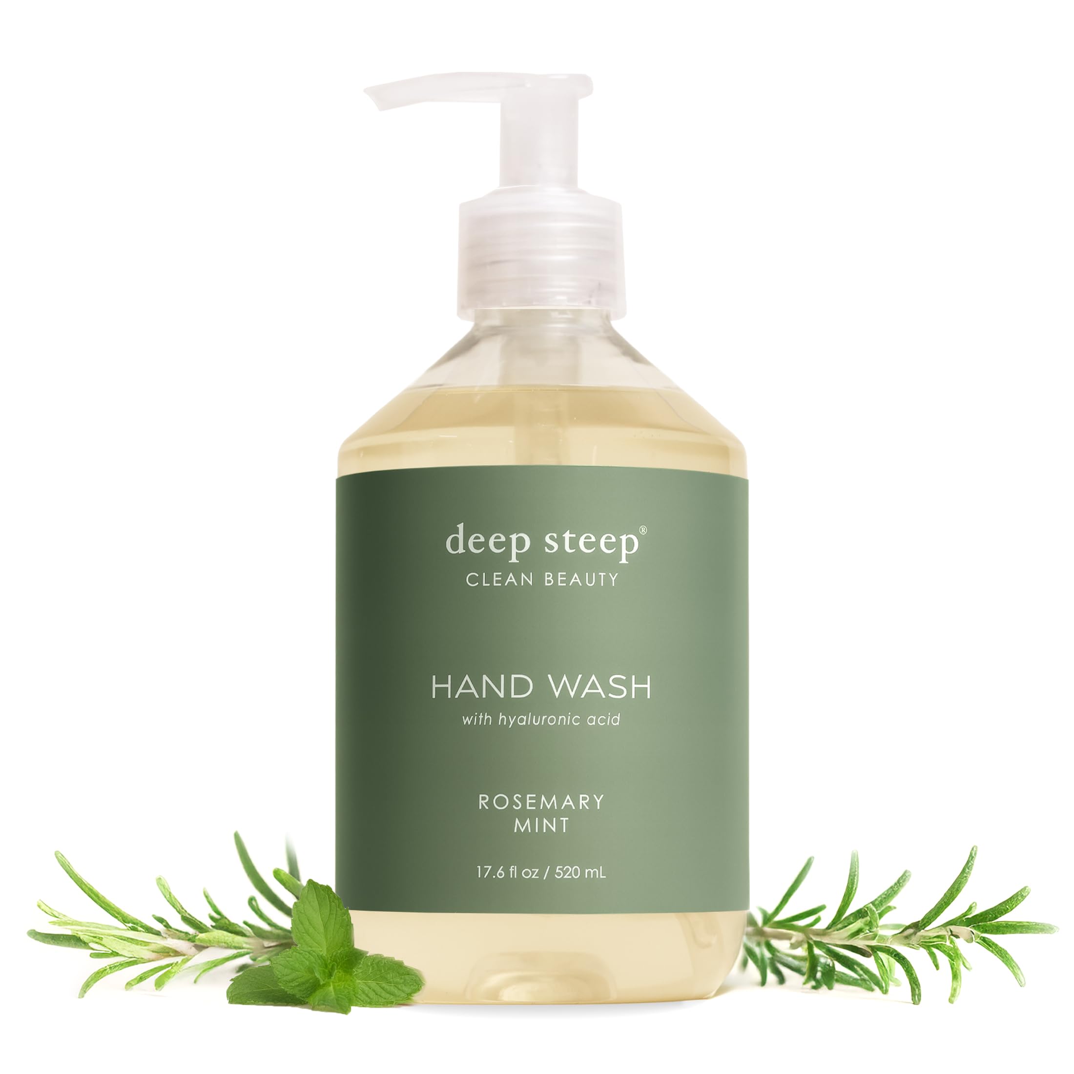 Deep Steep front packaging showing rosemary mint scent and hydration benefits