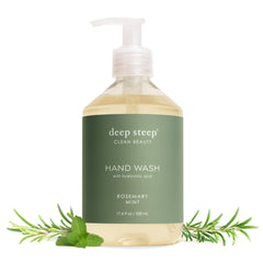 Deep Steep front packaging showing rosemary mint scent and hydration benefits