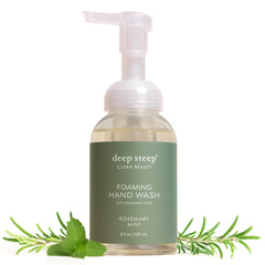 Deep Steep front packaging showing rosemary mint scent and benefits