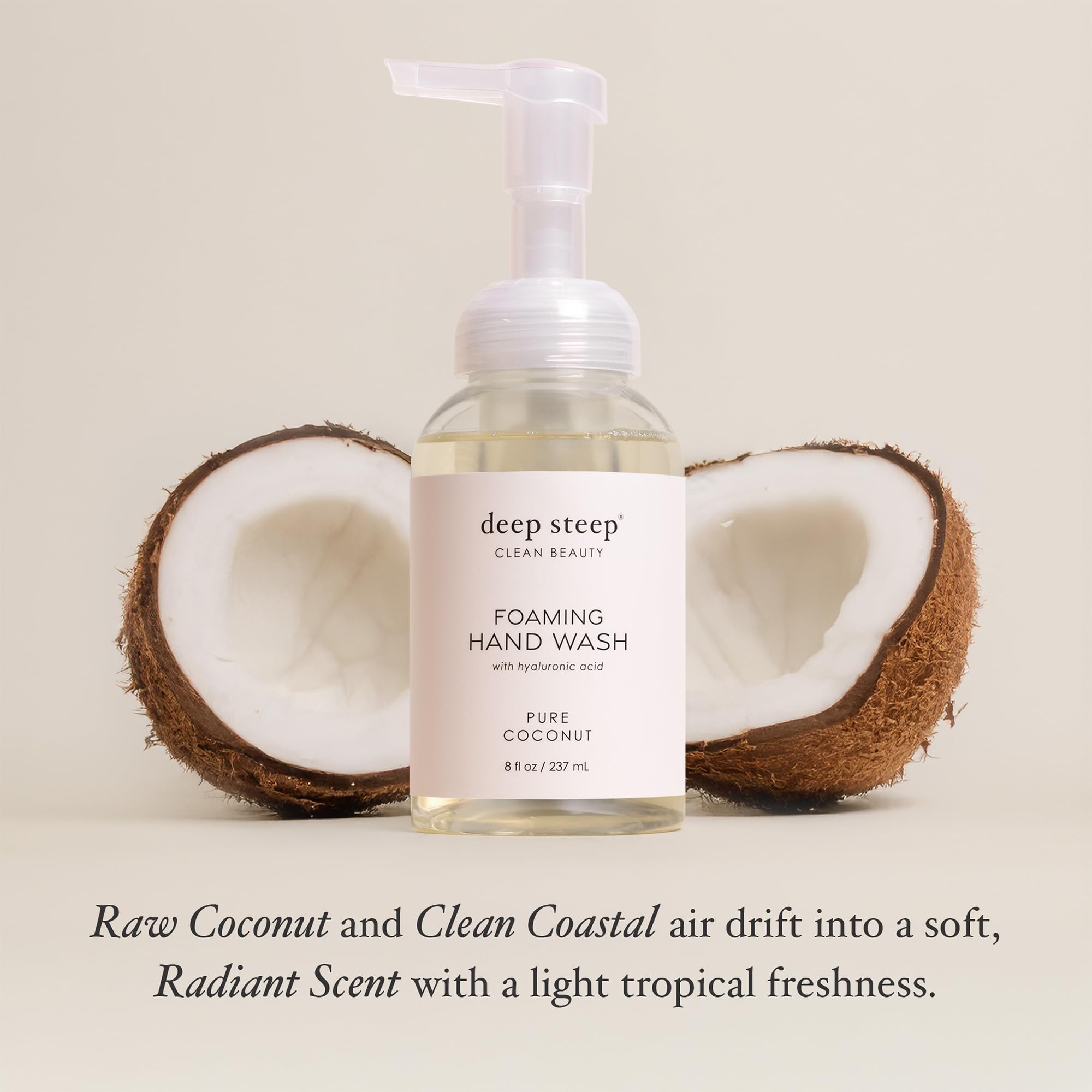Deep Steep texture close-up highlighting smooth, moisturizing formula