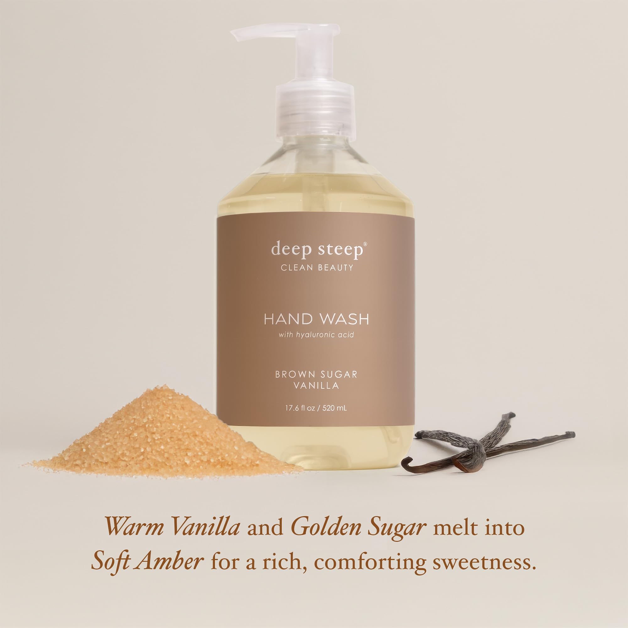 Deep Steep foamy texture on hand illustrating gentle cleanse and softening effect