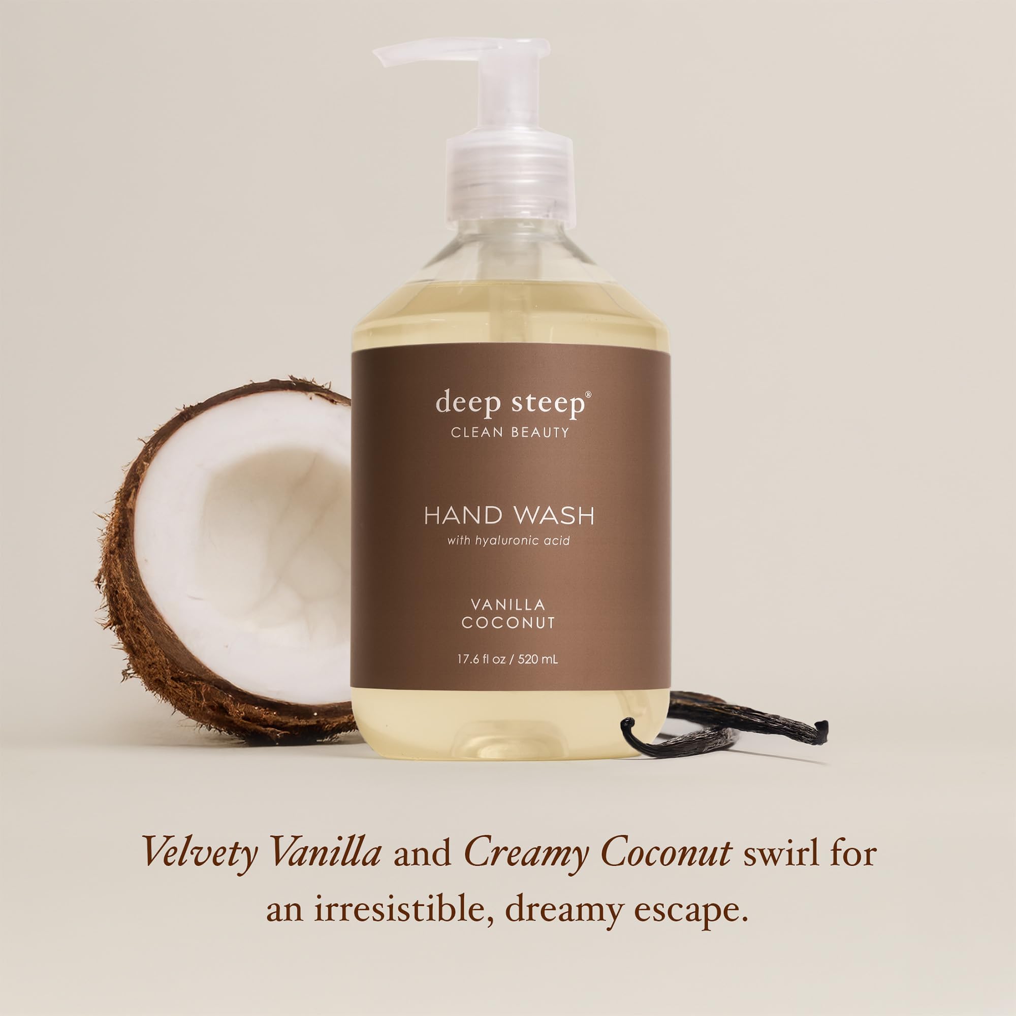 Deep Steep foam texture on hand demonstrating gentle lather and hydrating feel