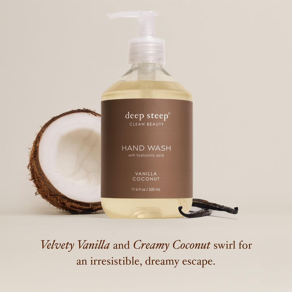 Deep Steep foam texture on hand demonstrating gentle lather and hydrating feel