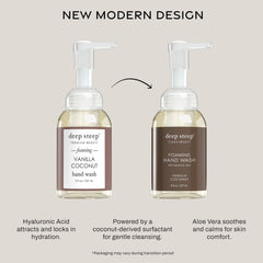 Deep Steep label close-up highlighting ingredients and clean-beauty claims