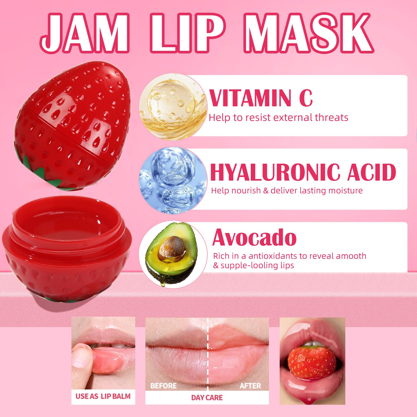 Deepmind application on lips showing subtle tint and natural-looking enhancement