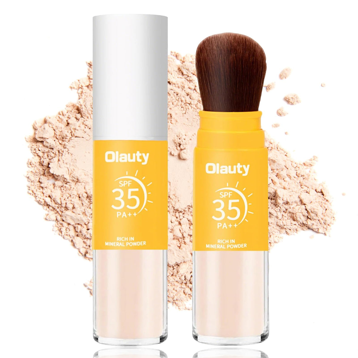 Deepmind brush-on sunscreen front view showing compact design and SPF