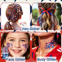 Deepmind glitter stick used in hair braid adding festive sparkle and hold