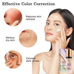 Deepmind before and after under foundation demonstrating improved skin canvas