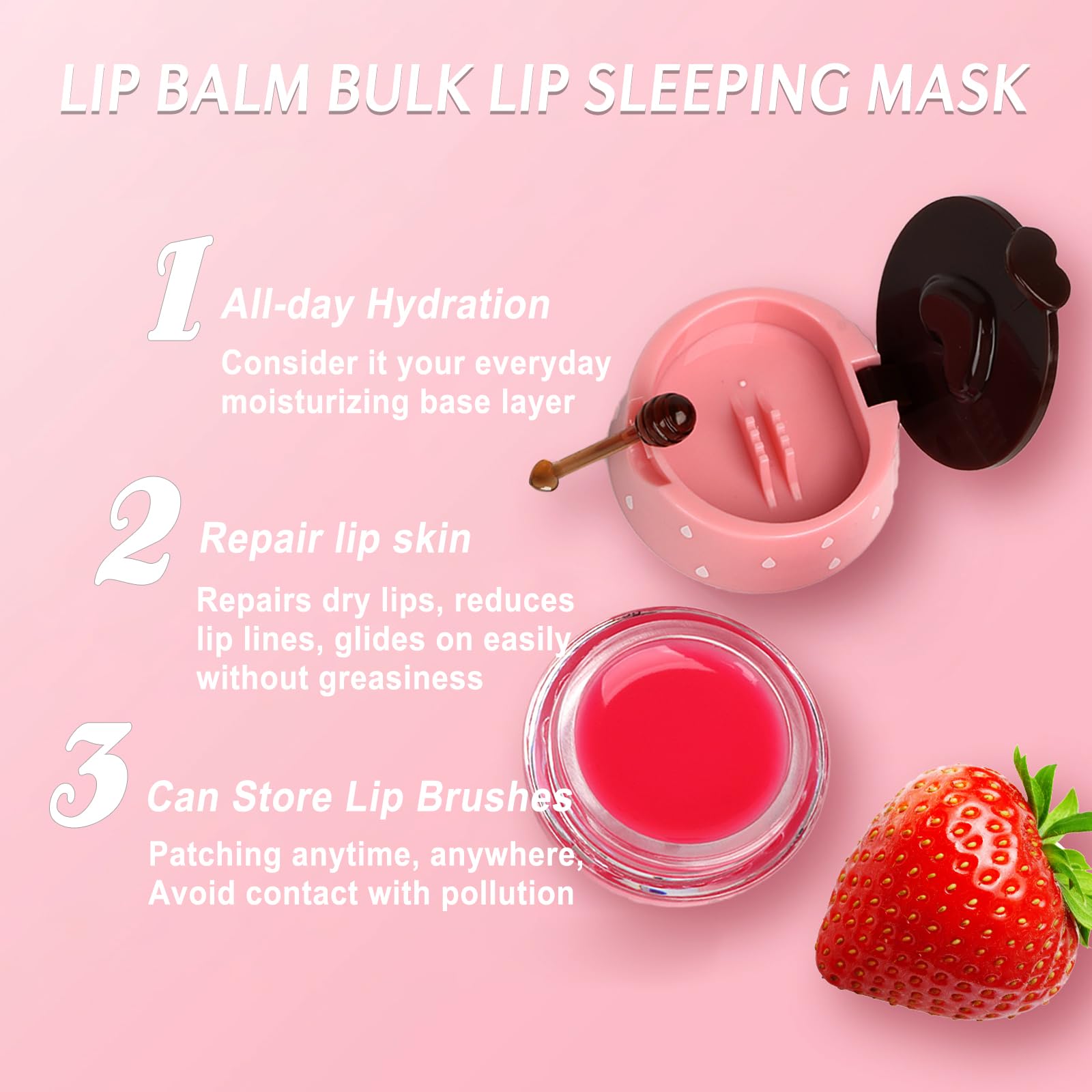 Deepmind watermelon balm side profile showing compact pot and lightweight moisturizing feel