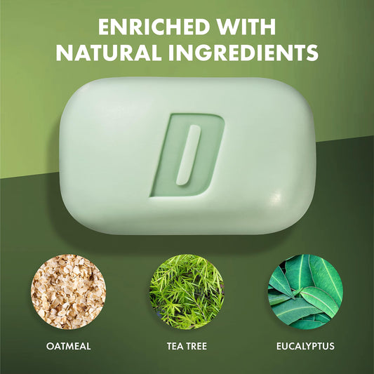 Defense Soap close-up of bar texture highlighting gentle exfoliation