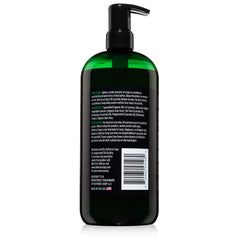 Defense Soap bottle staged with peppermint and eucalyptus for natural scent