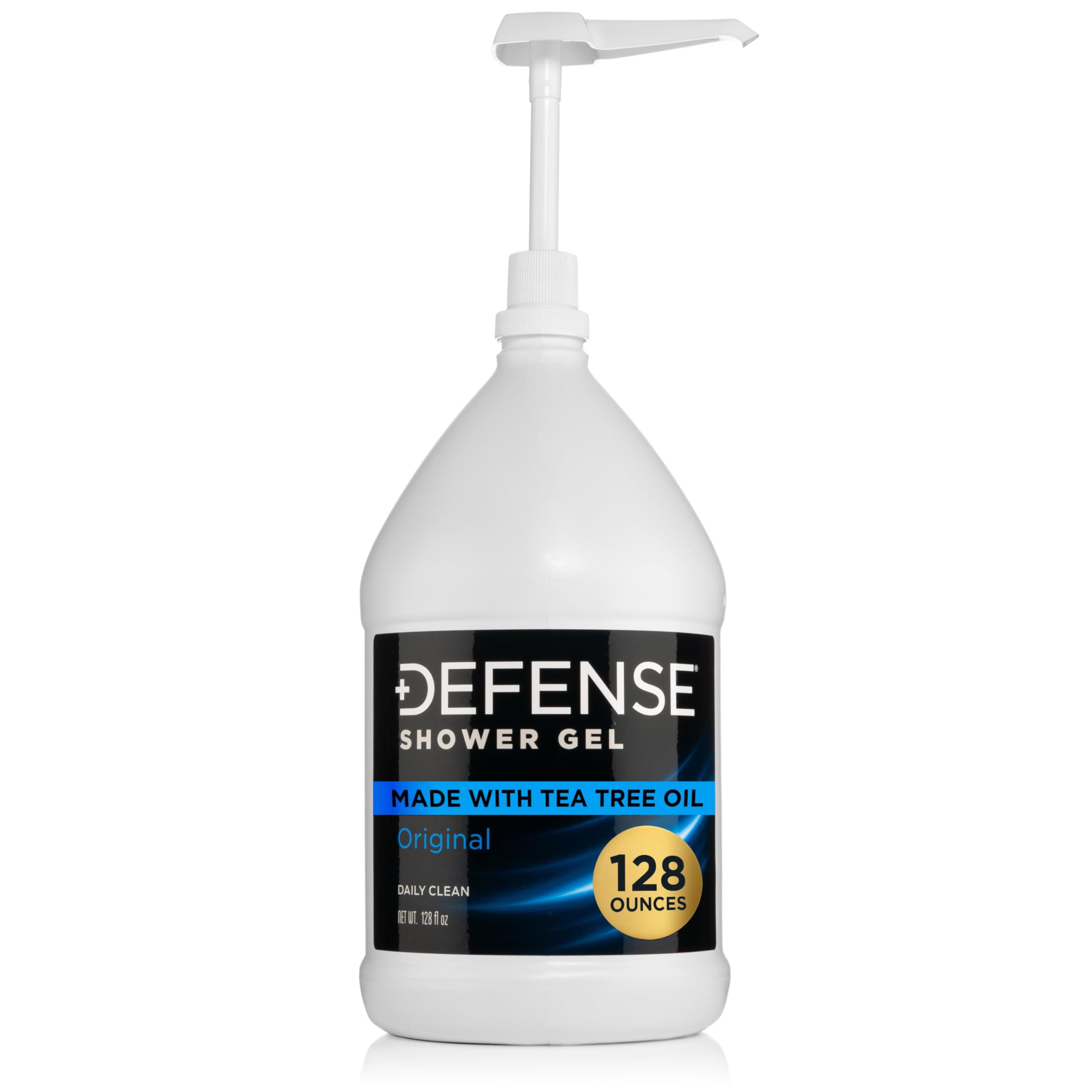 Defense Soap gallon front label showing product name and size for easy identification