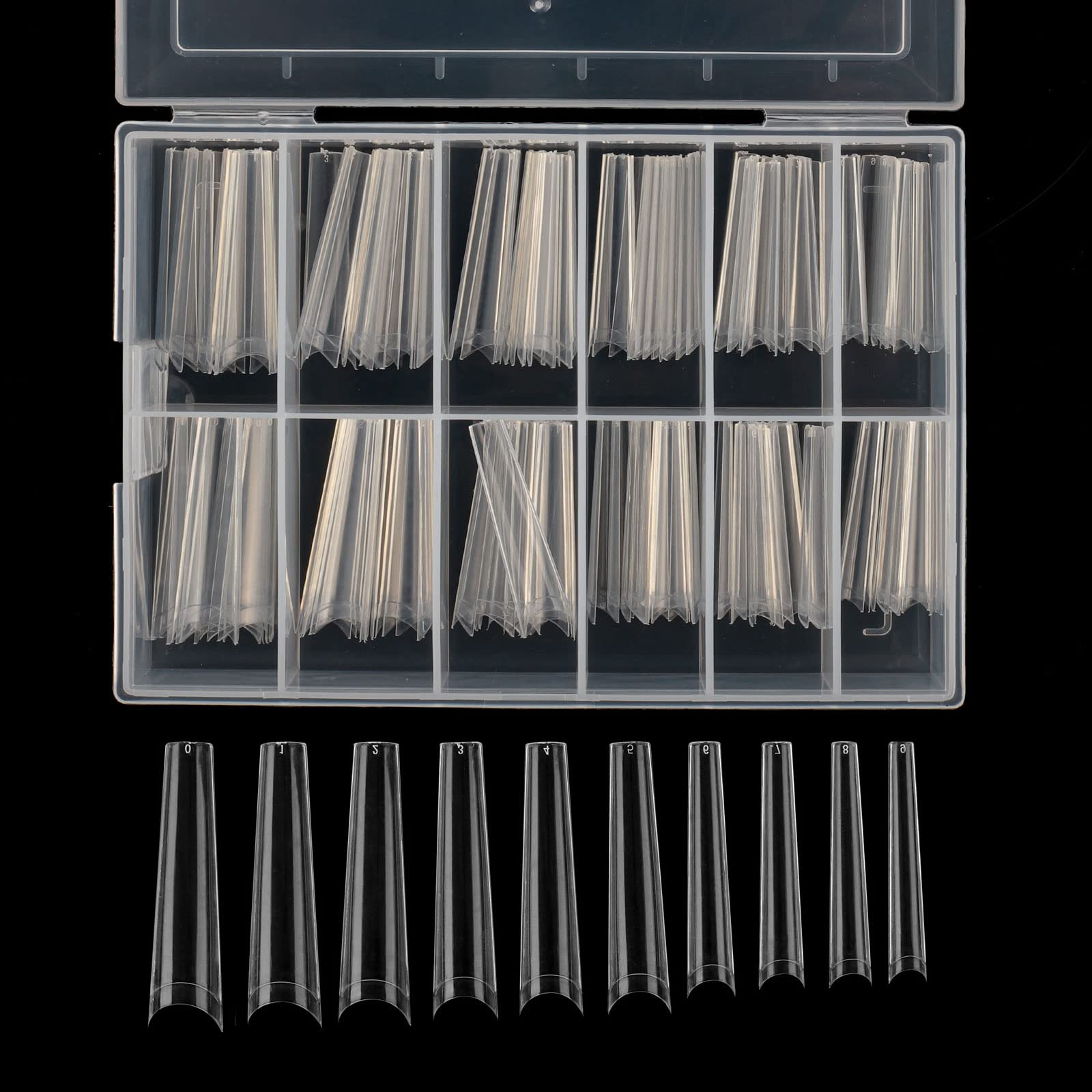 Defuber front-packed box showing organized 240 tips and easy portability