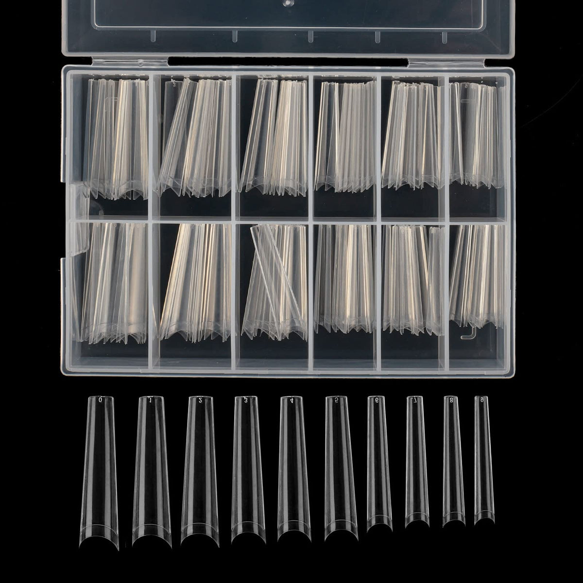 Defuber front-packed box showing organized 240 tips and easy portability