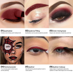 DE'LANCI eyeshadow with applicator highlighting included tool for precise application