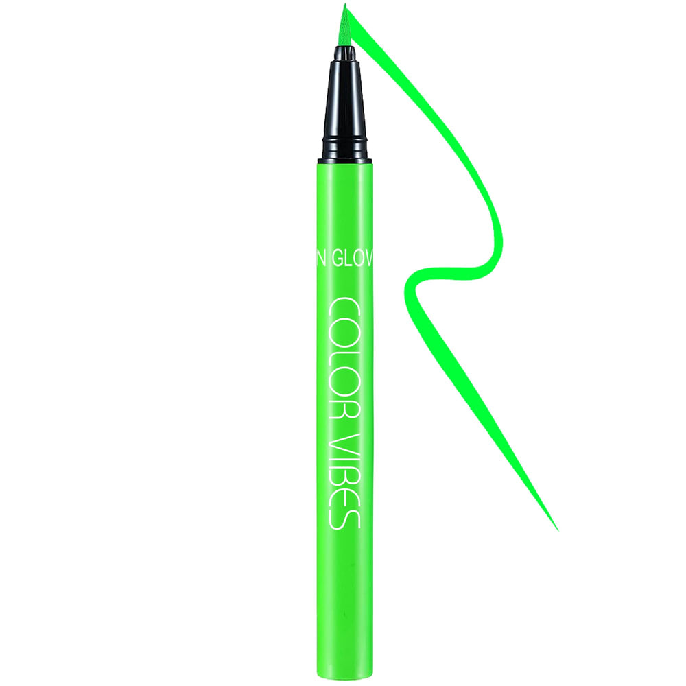 DELISOUL neon green front packaging showing bold color and benefit of vivid pigment
