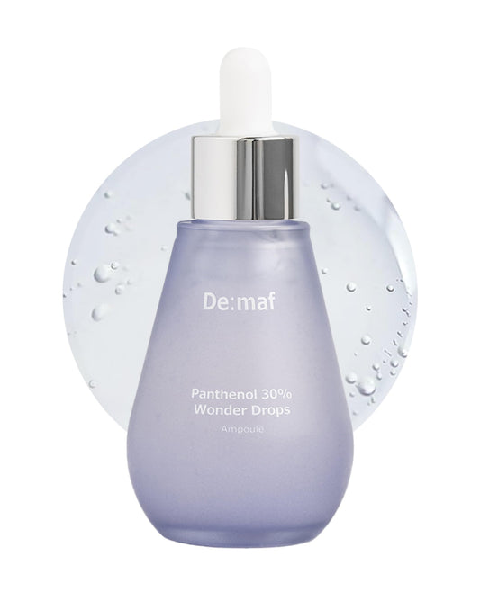 De:maf bottle with pipette applying ampoule for instant calming