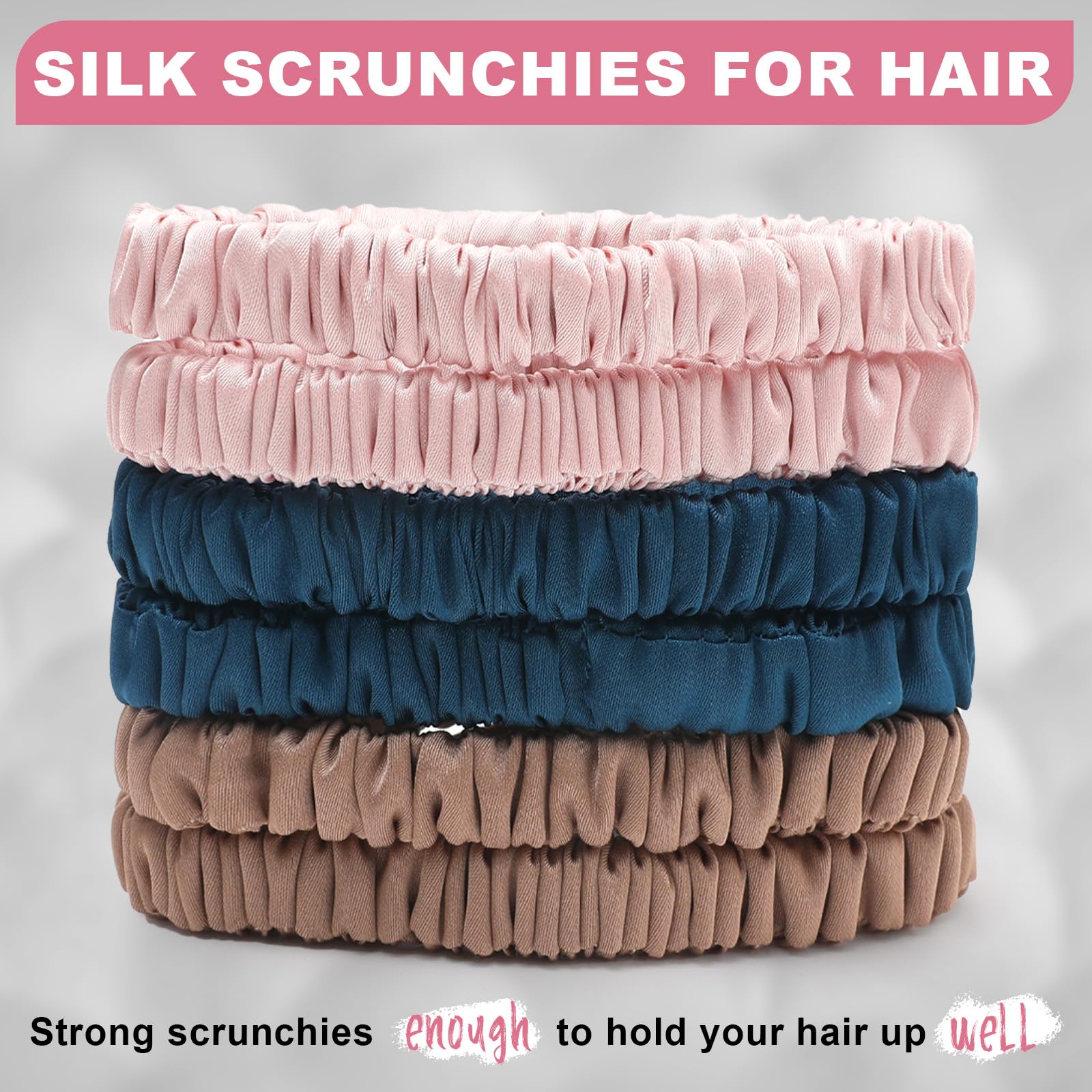 DEMAZALO close-up of mulberry silk texture, smooth surface protects hair