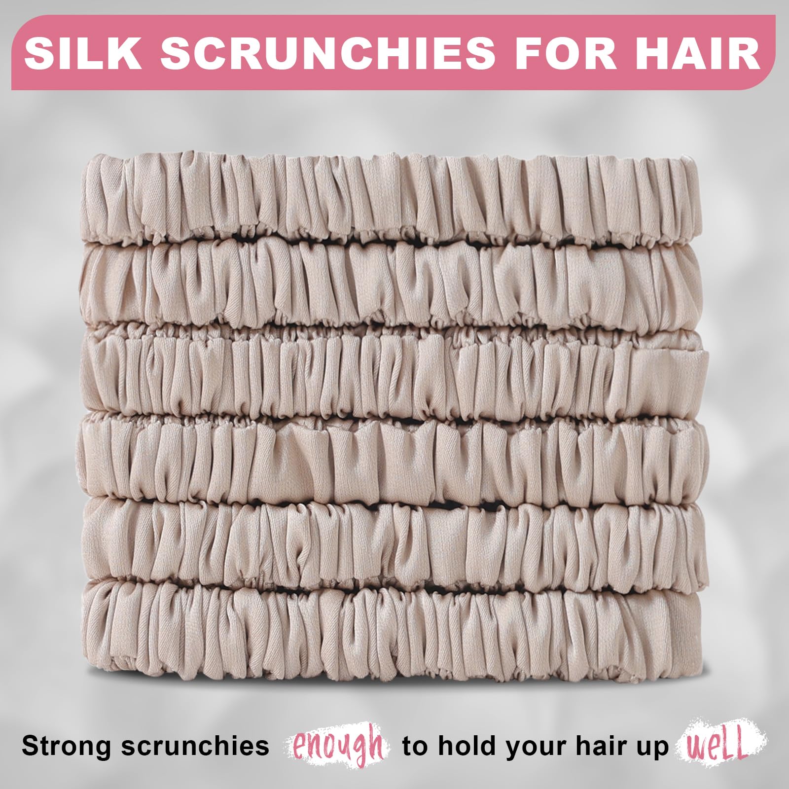 DEMAZALO close-up of mulberry silk texture, smooth fabric reduces hair friction