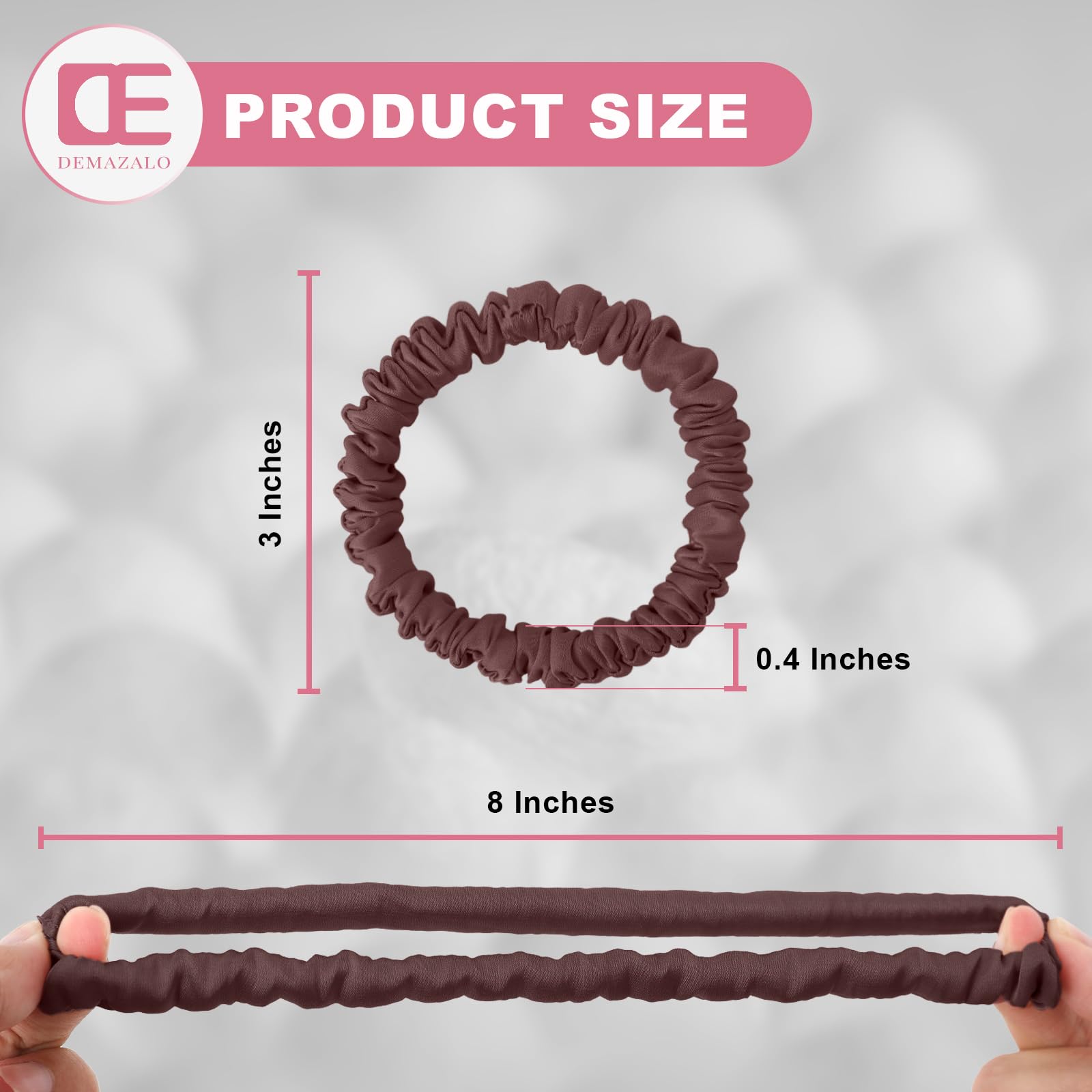 DEMAZALO detailed view of elastic core showing stretch resilience and secure-hold benefit