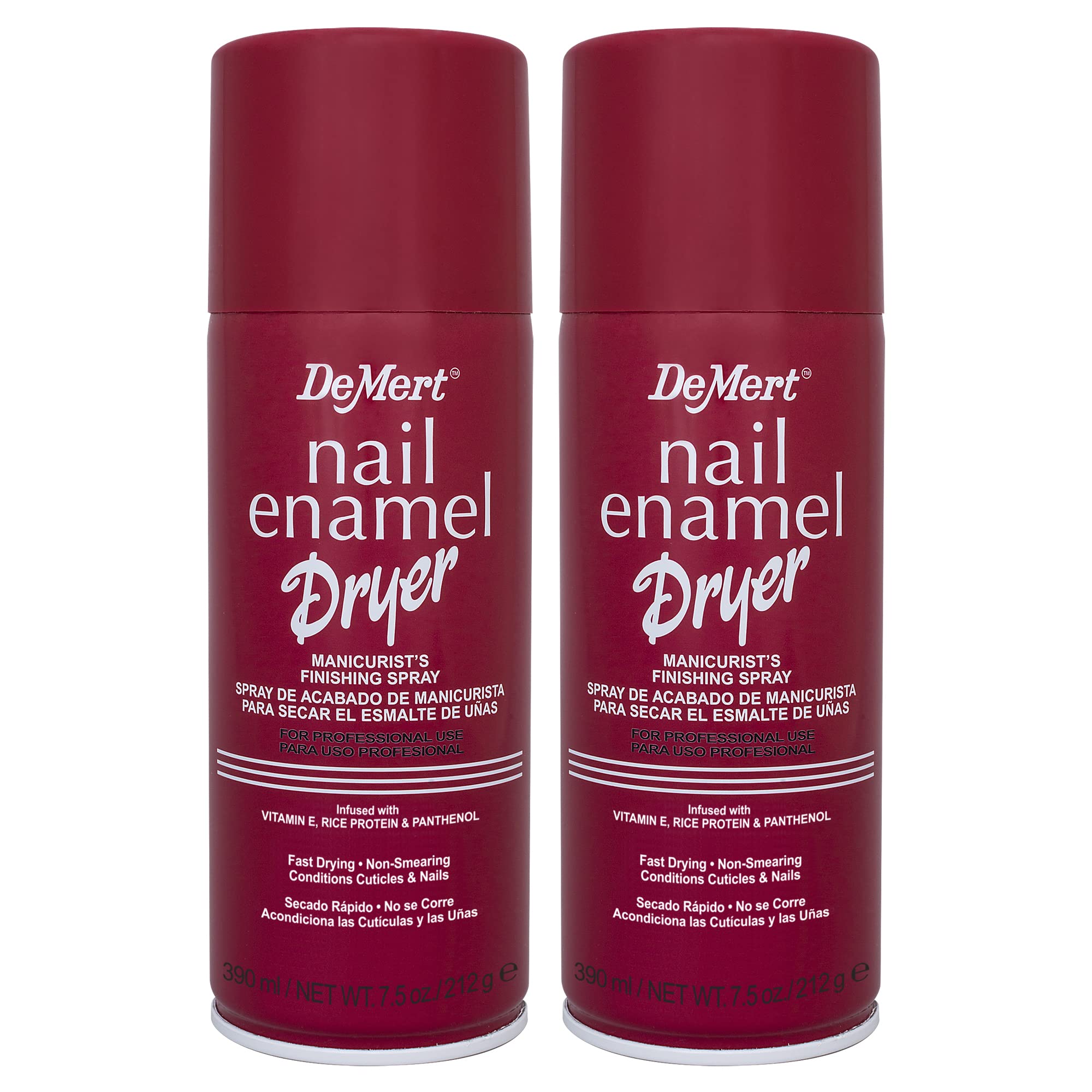 Demert front packaging showing two 7.5 fl oz cans and fast-dry benefit
