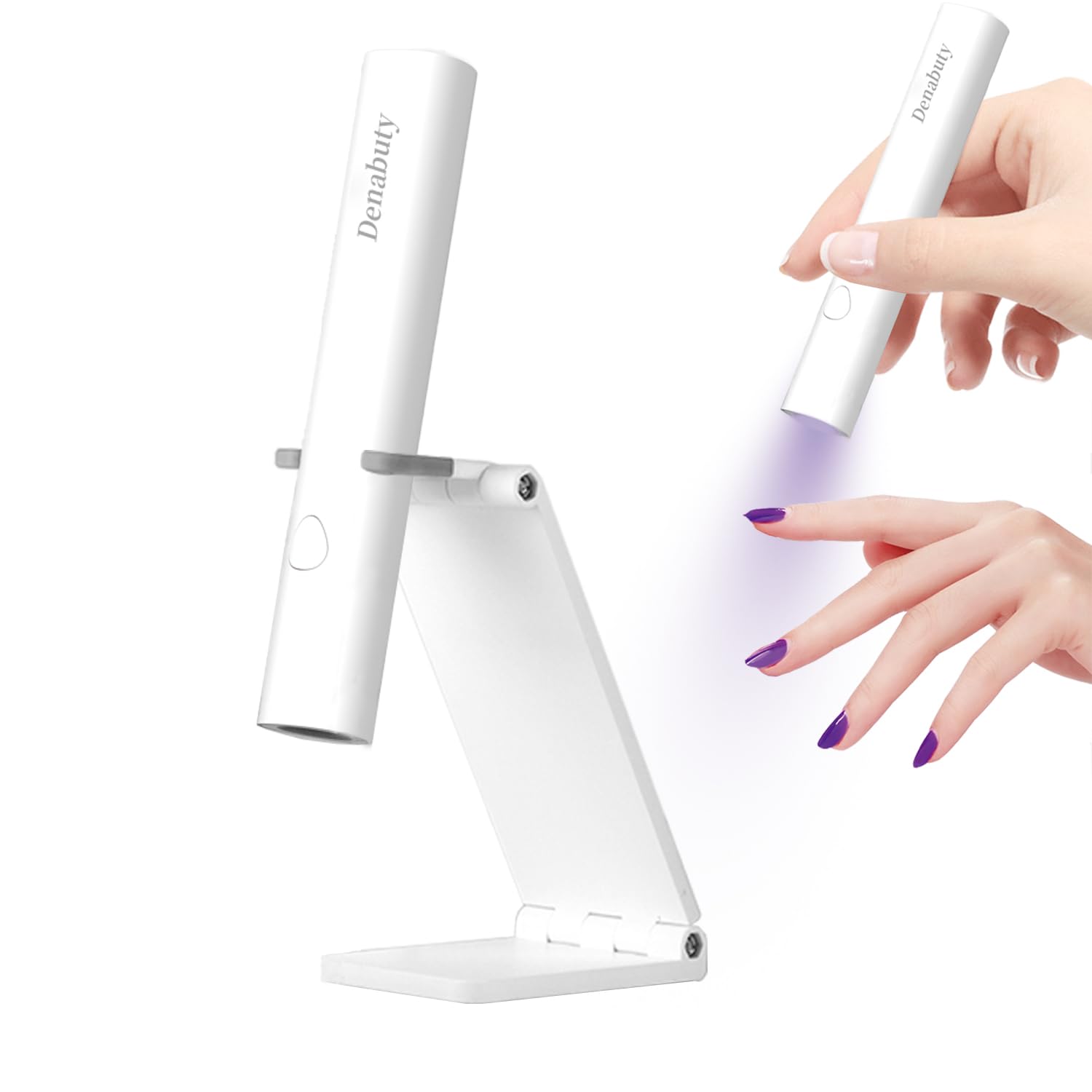 Denabuty front view compact lamp shows small size and quick curing benefit