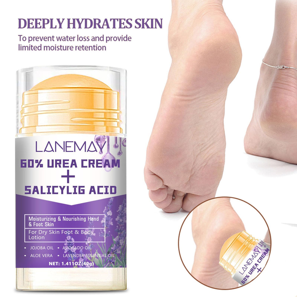 DENESTUP applying to heel demonstrating targeted repair and softening