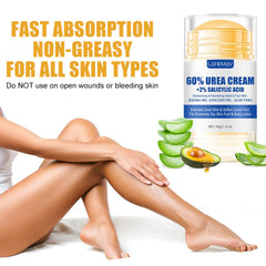 DENESTUP cream spread on hand to show quick absorption and improved skin comfort