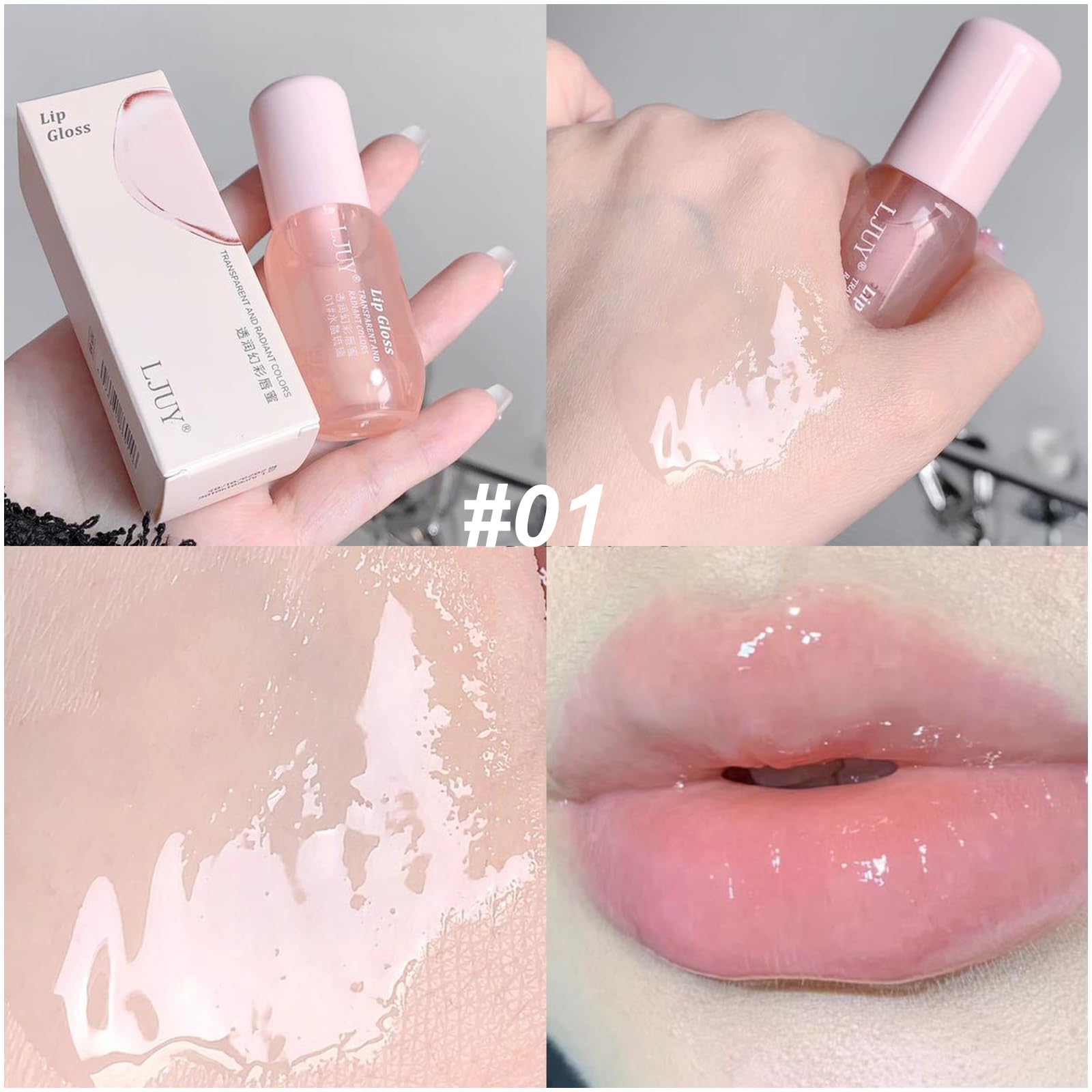 DENESTUP texture closeup swipe demonstrating glossy, nonsticky finish benefit