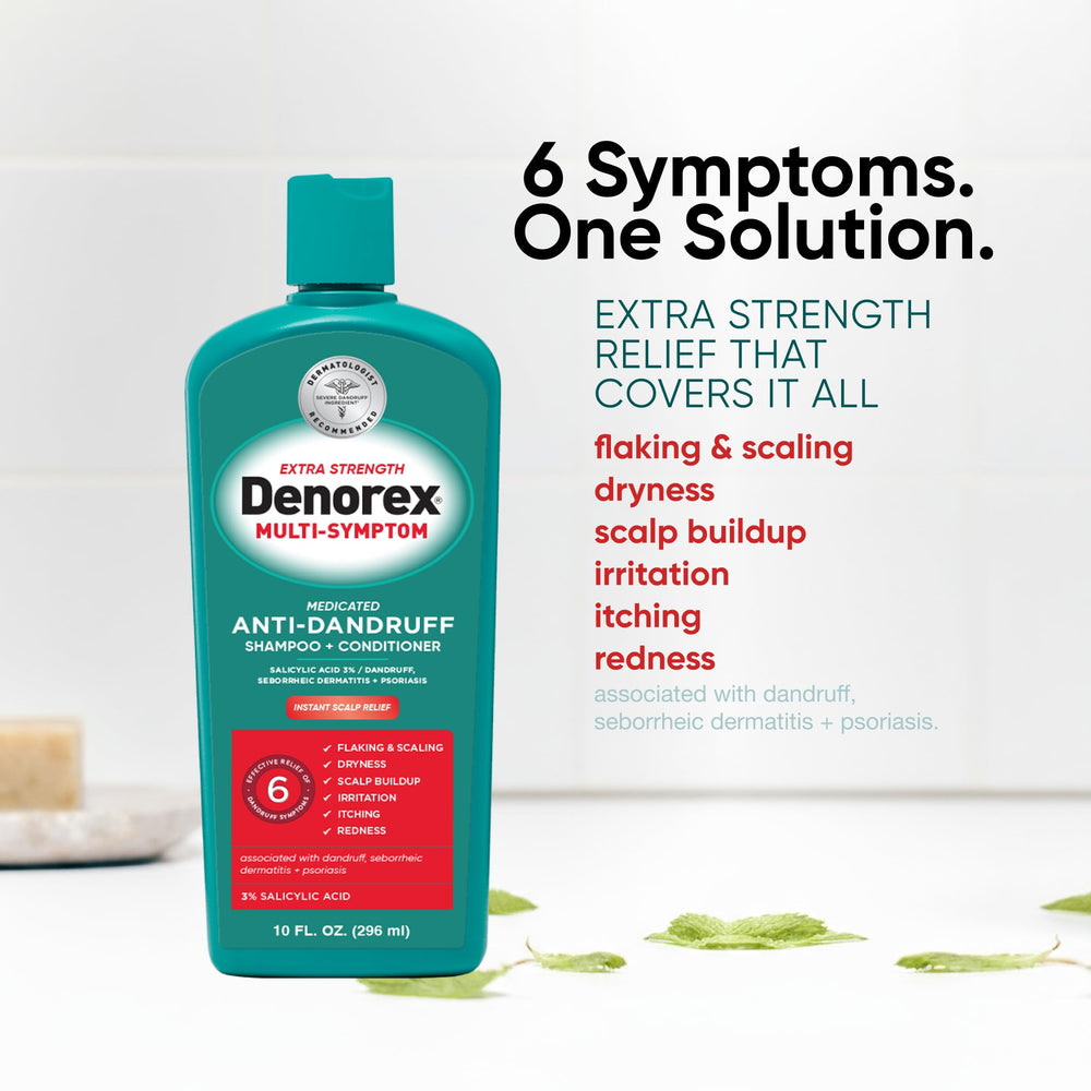 Denorex foam texture on hand showing gentle cleansing action