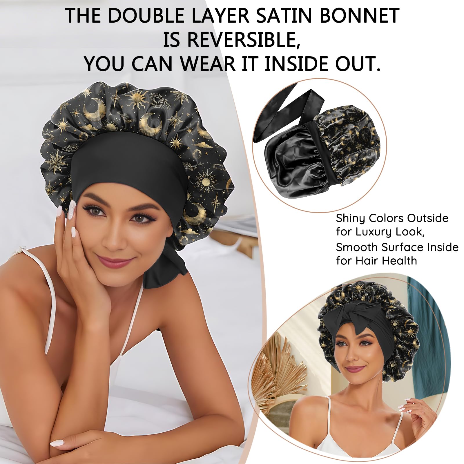 Deokke assortment of printed bonnets showing pattern variety benefit stylish options