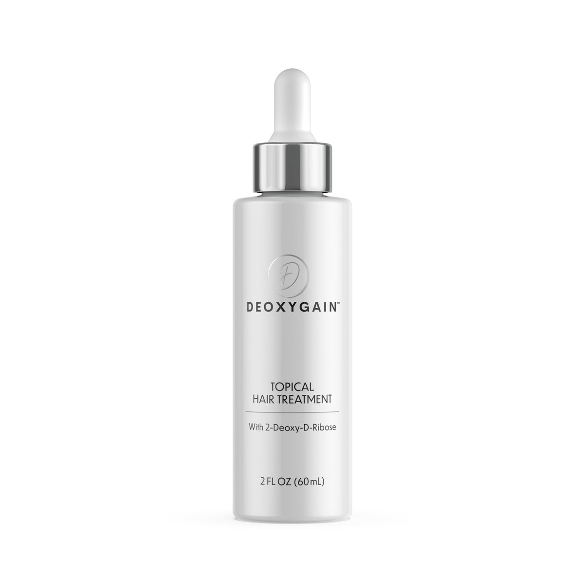 Deoxygain front packaging showing 2 fl oz bottle and benefit of daily use