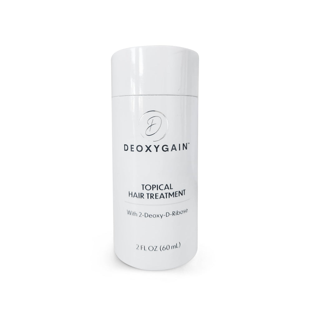 Woman using Deoxygain in morning routine showing boosted hair confidence