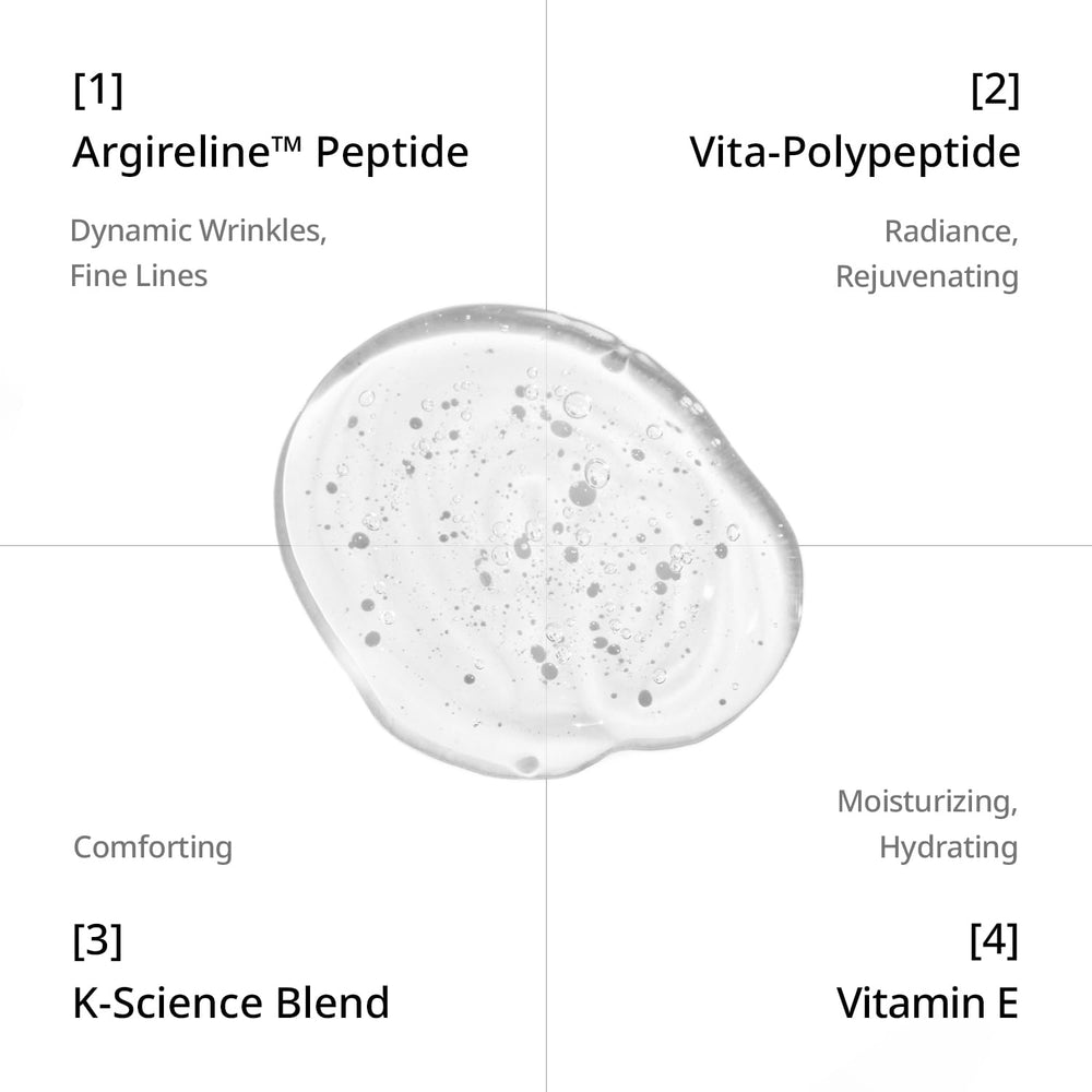 depology texture close-up drop on skin, highlights fast-absorbing hydration benefit