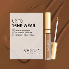 Depuplum on model daylight showing wearable brown shade and natural finish