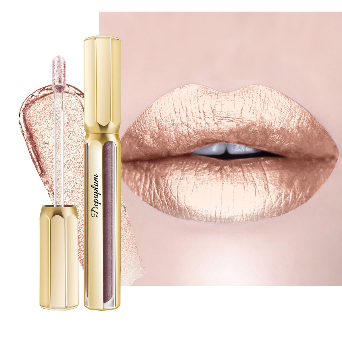 Depuplum DP110 front packaging shows metallic tube and luxe look