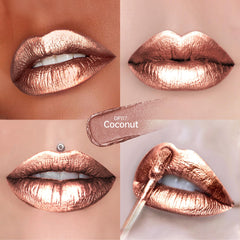 Depuplum DP117 Coconut swatch on arm displaying buildable pigment and shimmer