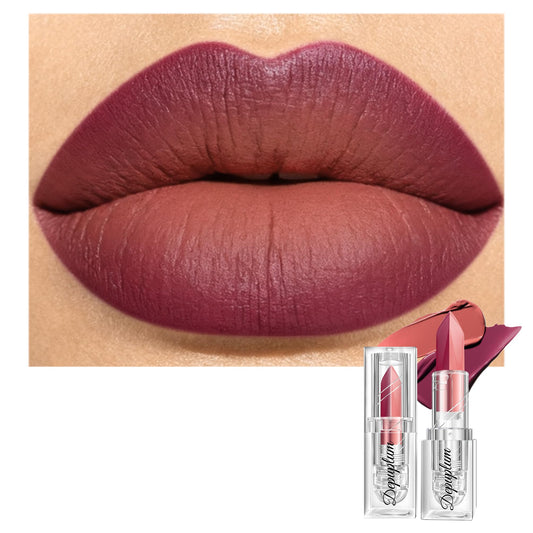 Depuplum front packaging showing dual-tone mauve and nude for versatile looks