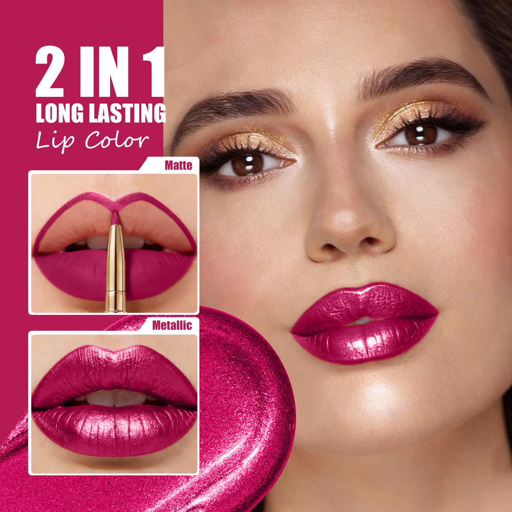 Depuplum applicator tip close-up demonstrating smooth metallic payoff and precise edge