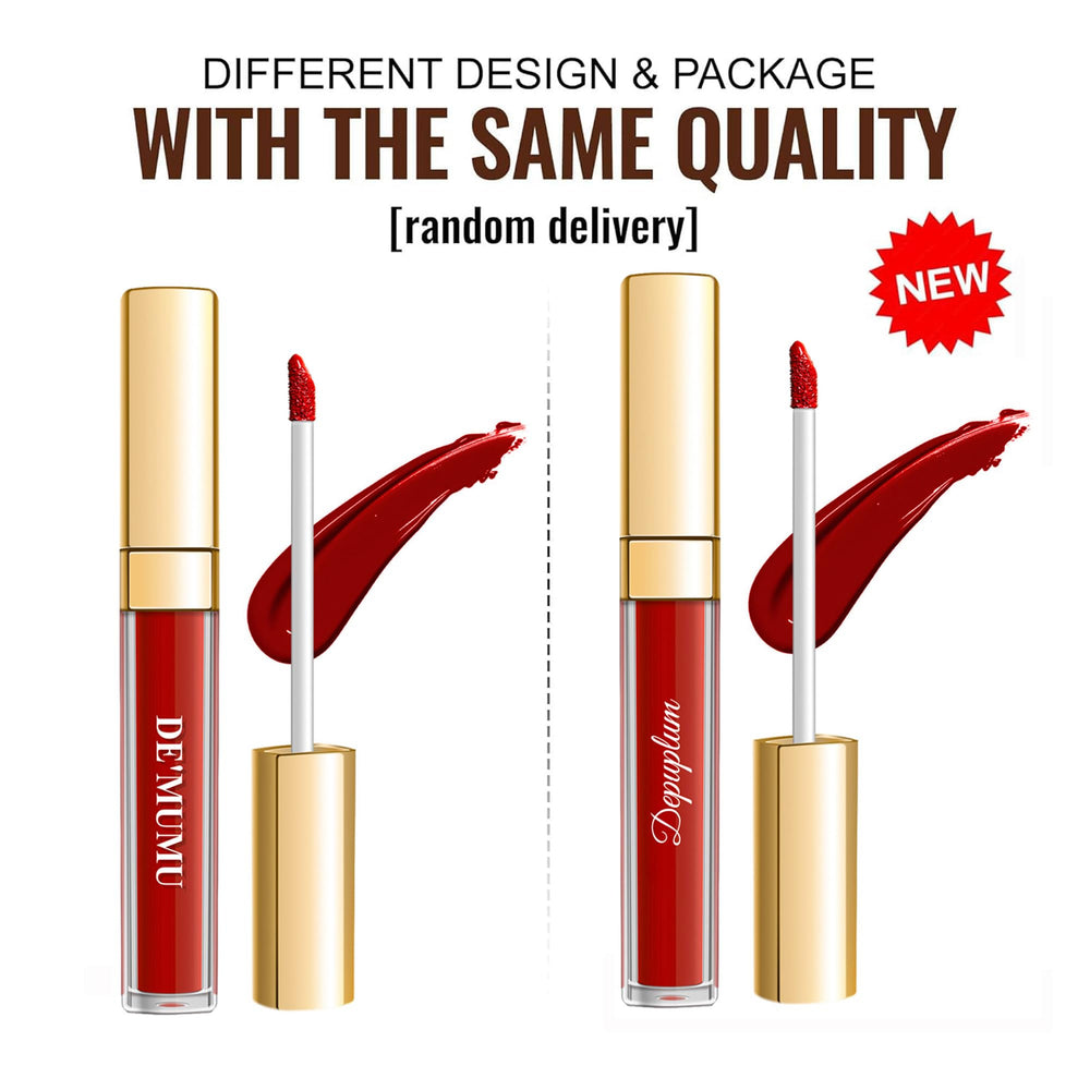 Depuplum lipstick open cap with visible label for ingredient and shade clarity