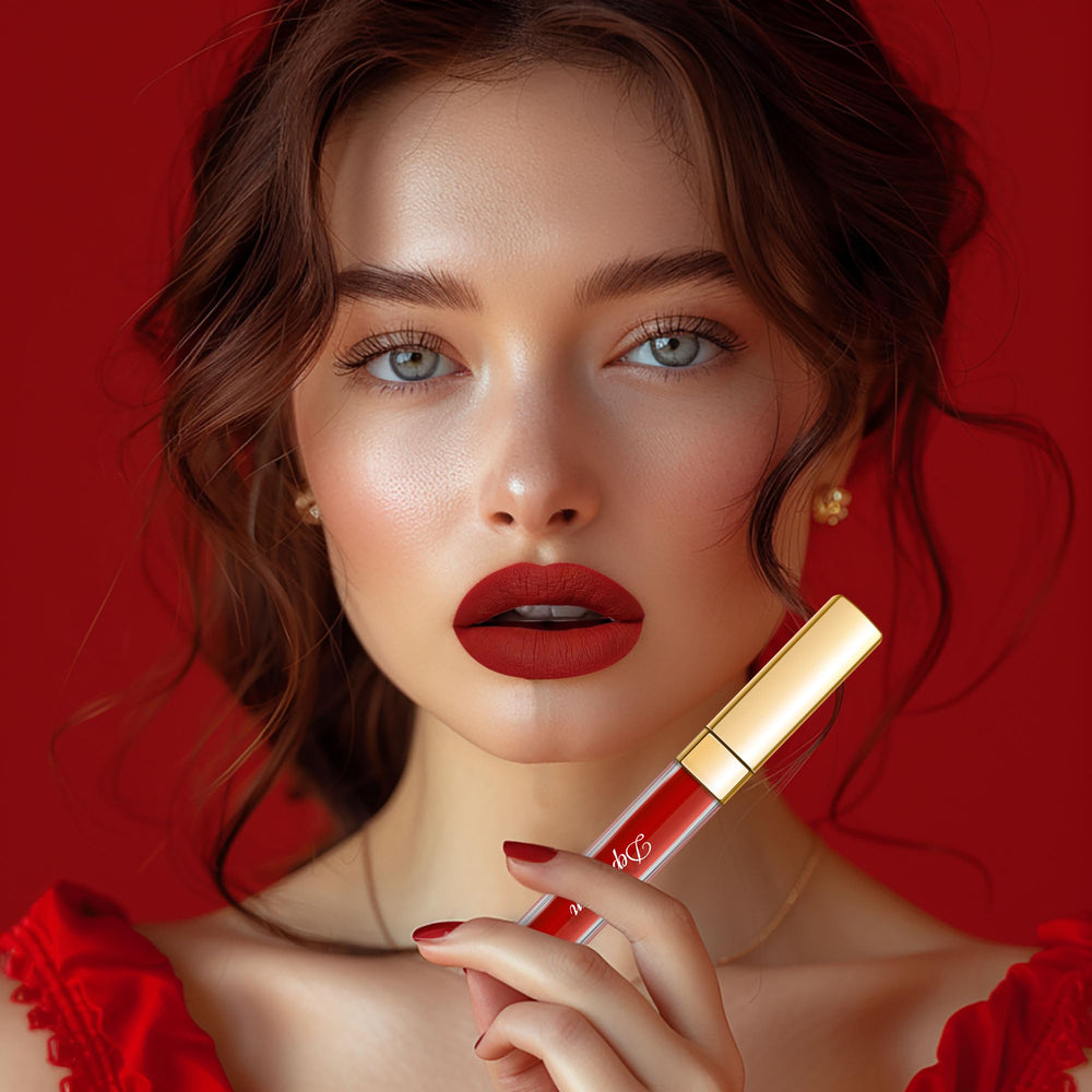 Depuplum liquid texture swipe showing smooth matte finish and buildable coverage benefit