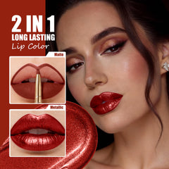 Depuplum metallic wand texture showing glossy shimmer payoff benefit