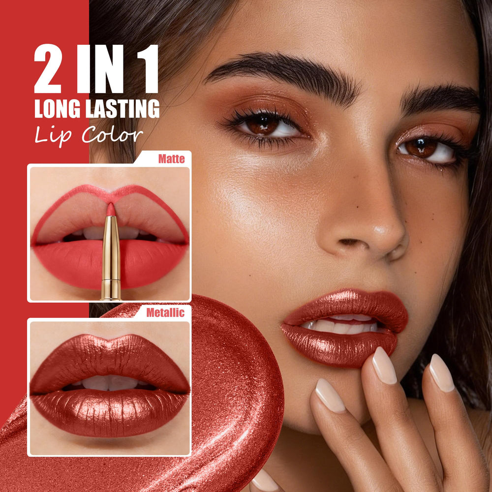 Depuplum texture swipe demonstrating creamy metallic finish and rich color payoff